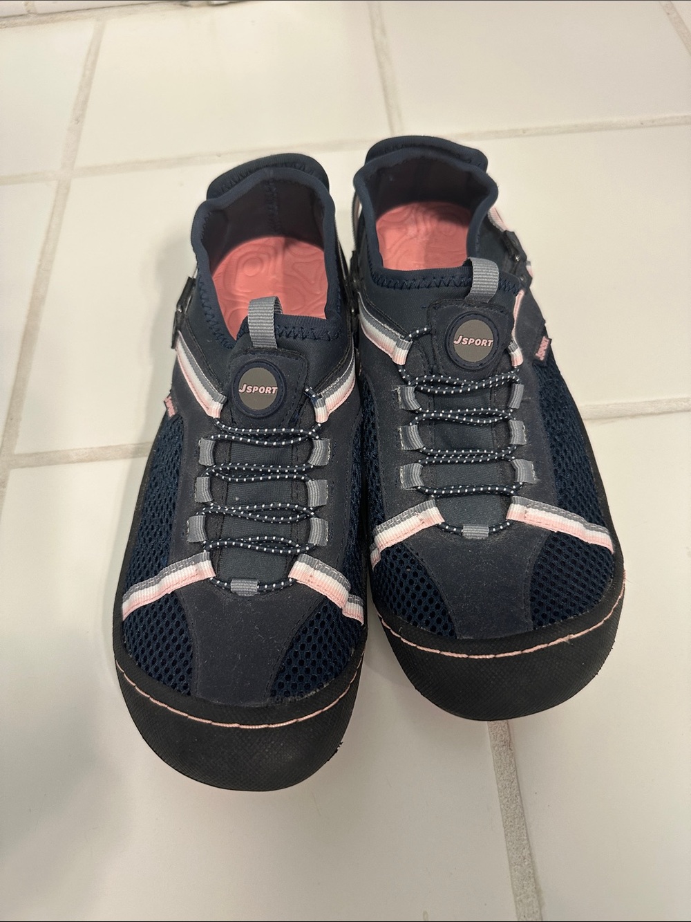 JSport Jamby Navy and Pink Active Water Shoes
